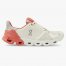 On Cloudflyer: Supportive Running Shoe. Light & Stable - White | Coral